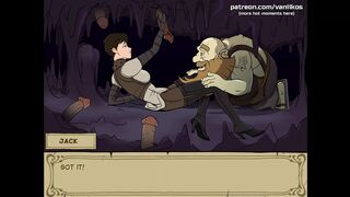 Witch Hunter Trainer - Big Perfect Ass Teen with Huge Gorgeous Boobs Jerks off Dwarf's Ugly Cock and Eats his Cum - #3