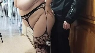 Hot Milf With Big Tits Instead Of Tip Jerks Off And Sucks My Dick Close-Up